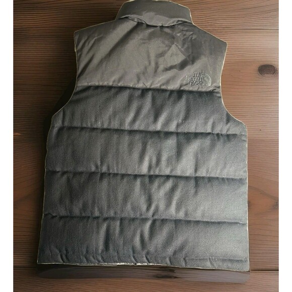 The North Face 550 Mens Goose Down Puffer Camo Wool Exterior Vest Size Large - Picture 3 of 10